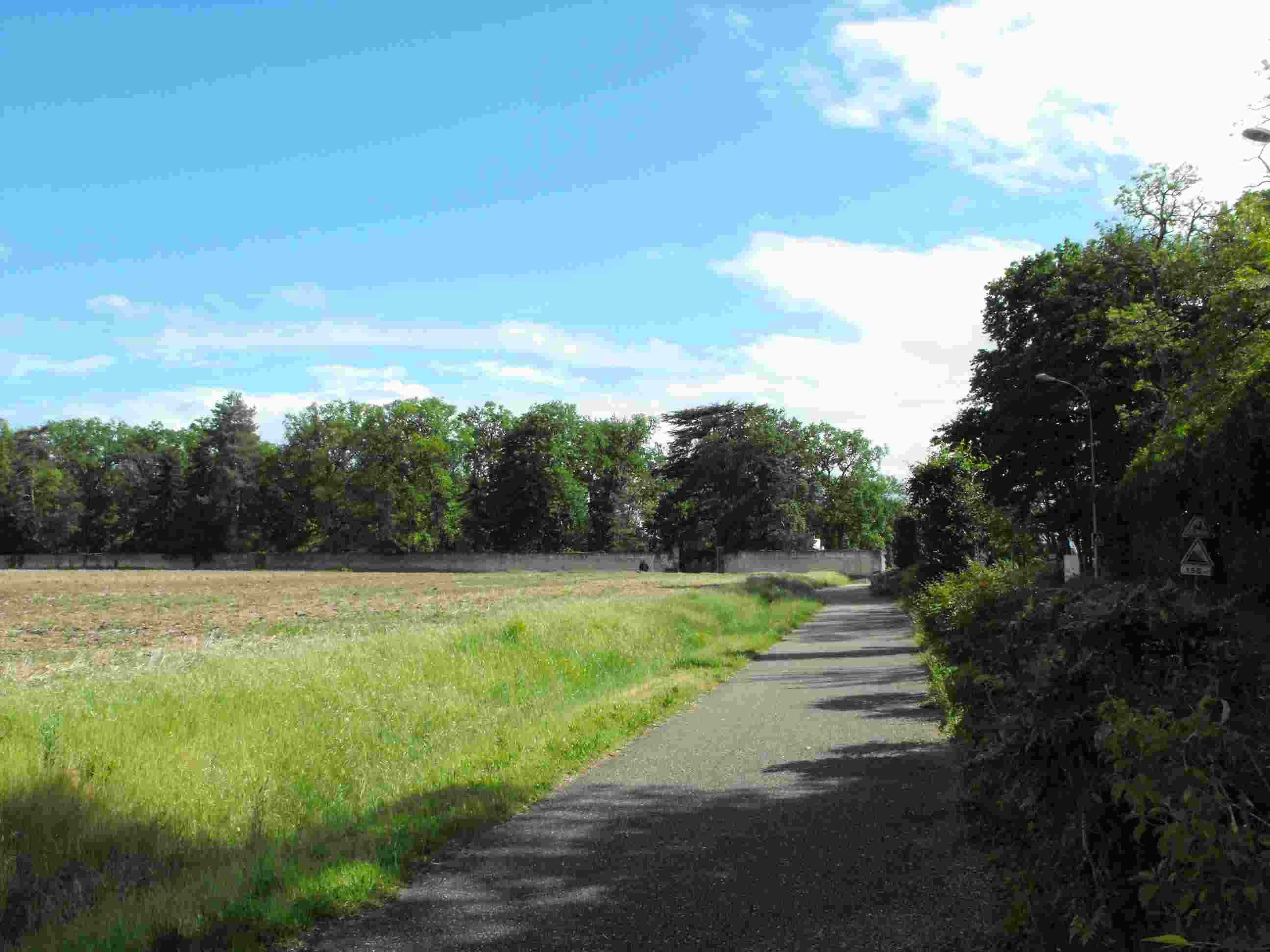 Piste cyclable dans Montlouis sur Loire